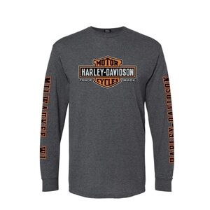 Harley-Davidson TRADEMARK BAR & SHIELD LONG SLEEVE TEE size Lare